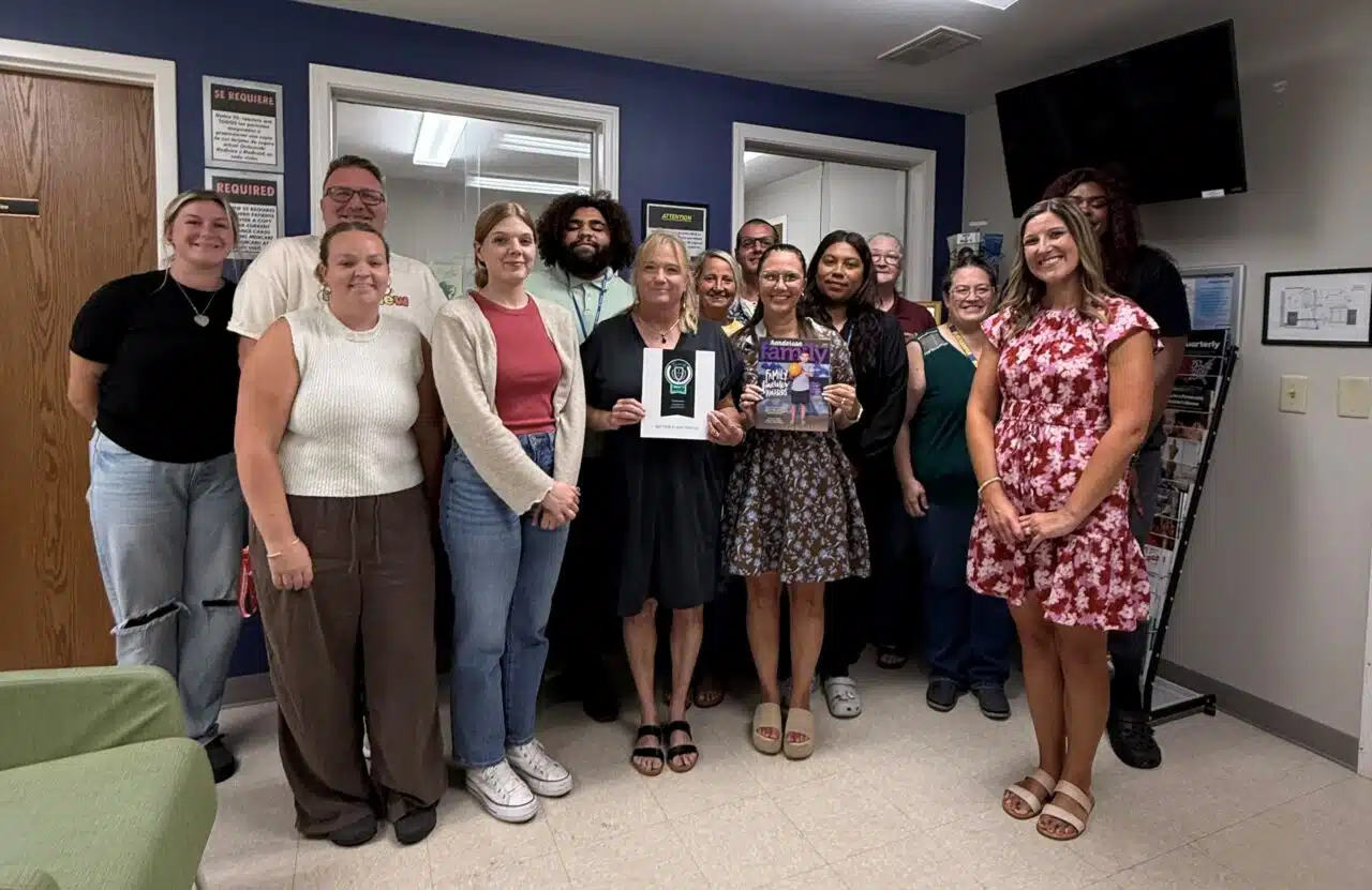 Matthew 25 team receiving the best nonprofit in Henderson award.