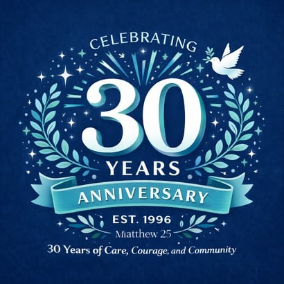 Image with text that says "Celebrating 30 years anniversary"