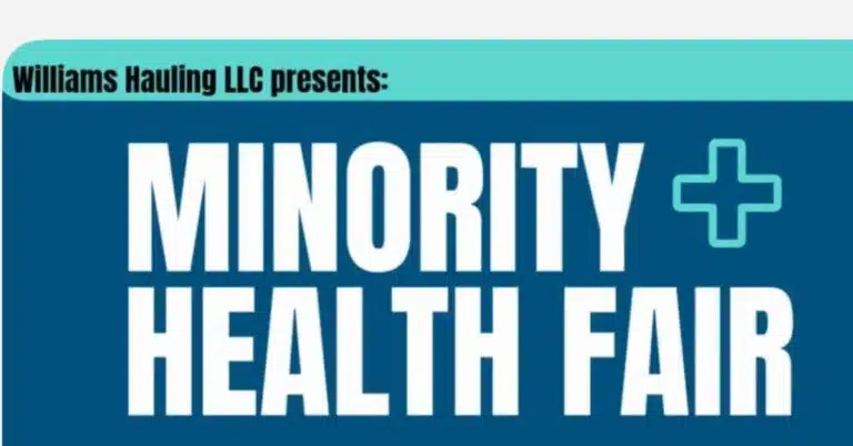 Williams Hauling LLC Presents Minority Health Fair