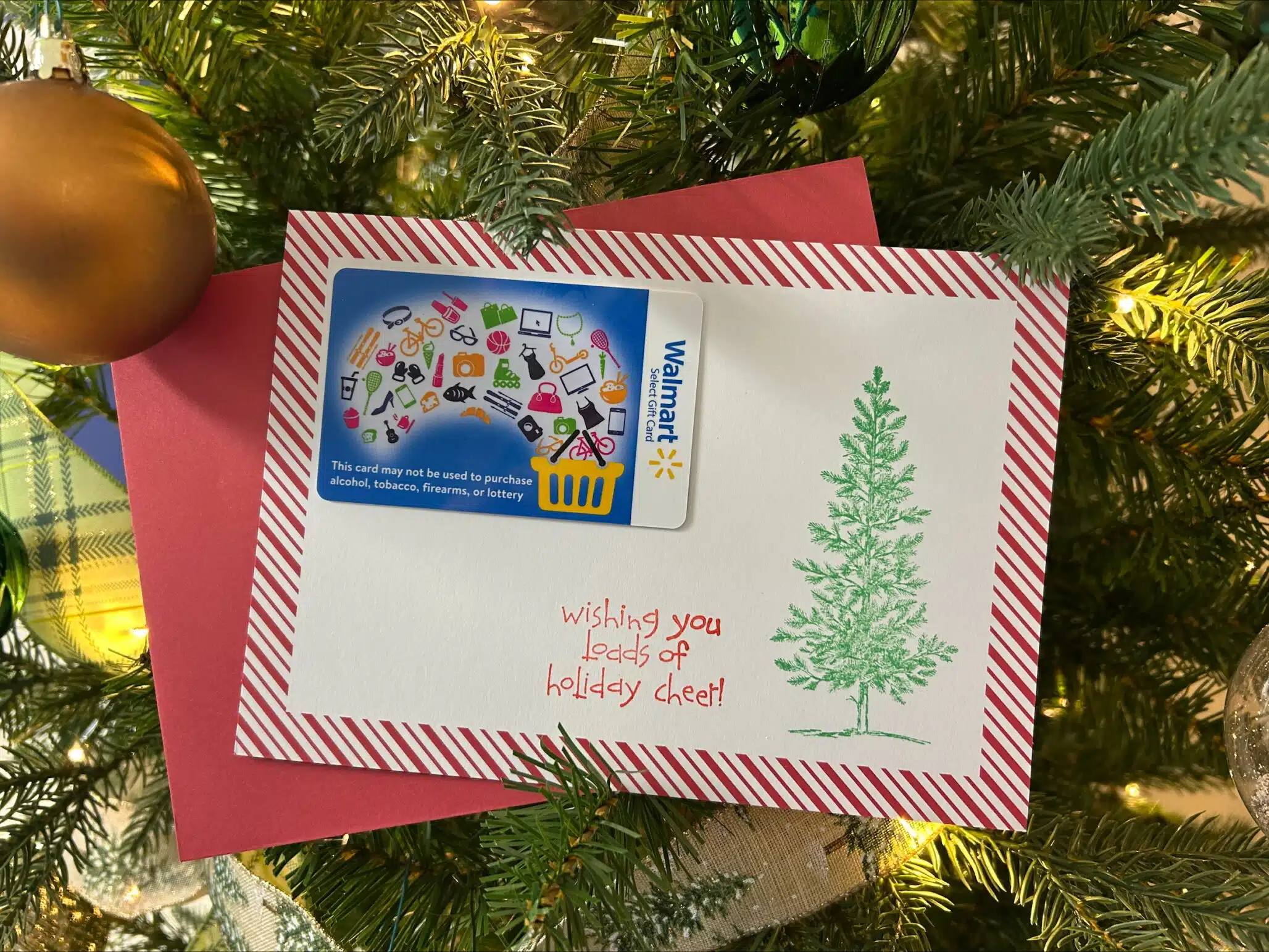 A Matthew 25 Yuletide card on a Christmas